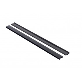 Diffuseur Deoline pour bande LED 2 mètres - noir SYNERCIA