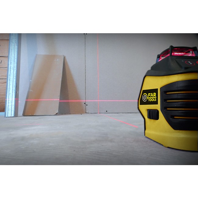 Niveau laser rouge 360° - portée 20m - pour usage intérieur - NL 20 - Bricozor 2.jpeg FARTOOLS