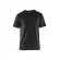 T-shirt de travail respirant 100% coton uni 3525 - noir