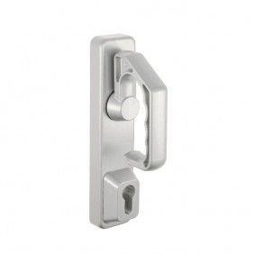 Poignée rotative pour serrure antipanique - PR2E gris aluminium métallisé JPM