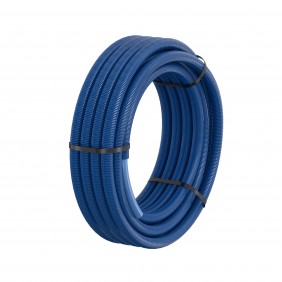 Tube PER-T Betapert gainé bleu - couronne de 50 mètres COMAP