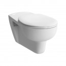 Cuvette WC suspendue PMR avec bride et abattant - Conforma VITRA