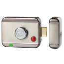 Serrure électrique en applique avec bouton moleté - réversible Izyx
