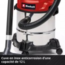 Aspirateur eau et poussière - 12L - puissance 1250W - TC-VC 1812:1 S - Bricozor 6.jpeg EINHELL
