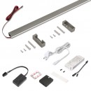 Kit barre penderie Luxe LED NeonLynx V et détecteur de mouvement - titane EMUCA