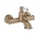 Mitigeur bain-douche rétro - bronze - Louise