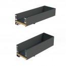 Porte-bouteilles latéral extractible Titane Simplex fermeture amortie EMUCA