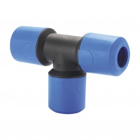 Té égal PE pour tube PE Ø 20 mm - instantané - Speedfit Blue John Guest