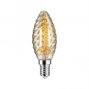 Ampoule LED flamme - E14 - 2500K - vintage - torsadé doré PAULMANN
