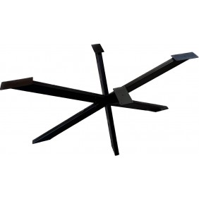 Pied de table central Mikado en acier noir mat - hauteur 720 mm DEVISMES