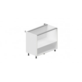 Caisson bas hauteur 770 mm profondeur 540 mm avec 1 tablette - blanc BRICOZOR