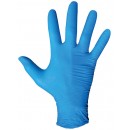 Gants jetables en nitrile non poudré bleus - boîte de 100 pièces JUBA