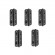 Lot de 5 paumelles acier anti-dégondage à bords arrondis 150 x 80 mm