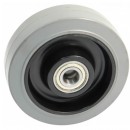 Roue caoutchouc gris  - 100 mm  - 200 kg - Roulements à billes AVL