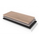 Tablette en bois Clarence - largeur 40 cm - finition noir BOHNACKER