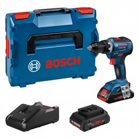 Perceuse visseuse GSR 18V-55 + 2 batteries 4,0Ah, chargeur et coffret - 06019H5204 BOSCH