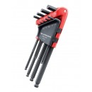 Jeu 9 clés allen longues 1.5 à 10 mm - tête sphérique - 83SH.JP9APB FACOM