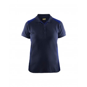 Polo de travail femme en coton 3390 - bleu marine et bleu roi BLAKLADER