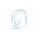 Mitigeur monocommande de cuisine - bec extractible - acier - London 4.jpeg SCHÜTTE