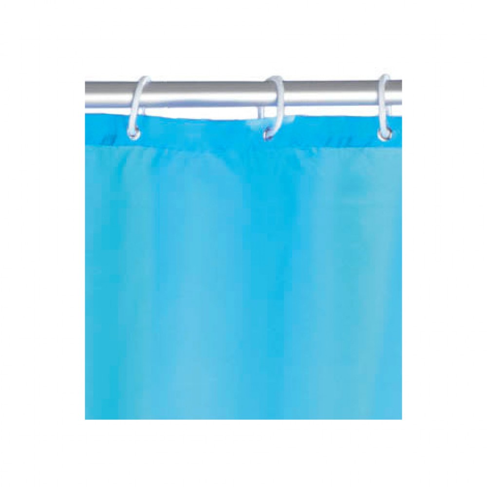 Rideau De Douche Orange Anti-Moisissure 120x180 Cm - Tissu Polyester Avec 8 Crochets - Lavable En Machine