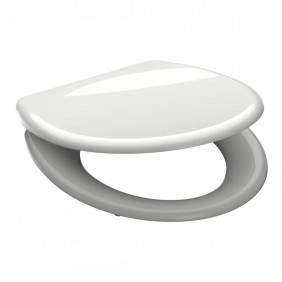Abattant WC blanc en Duroplast avec frein de chute et déclipsable SCHÜTTE
