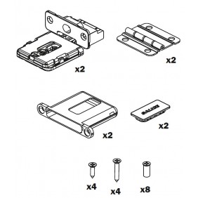 Kit de charnières pour ferrure Folder SALICE