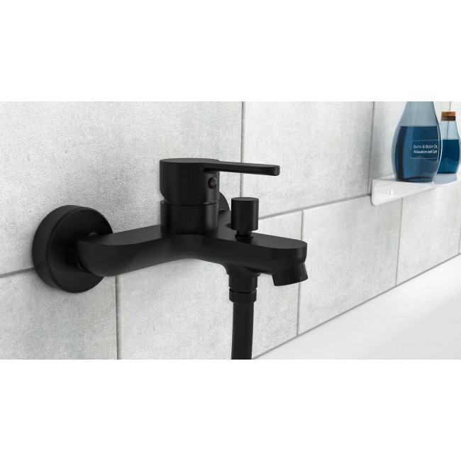 Mitigeur bain:douche - noir mat - Denver 2.jpg SCHÜTTE
