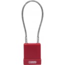 Cadenas de consignation - câble inox gaîné - corps couvert PVC ABUS