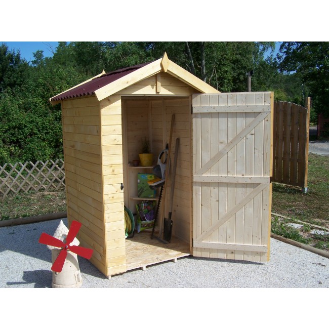 Abri de jardin bois 16 mm Eden 1,36 m2 HABRITA