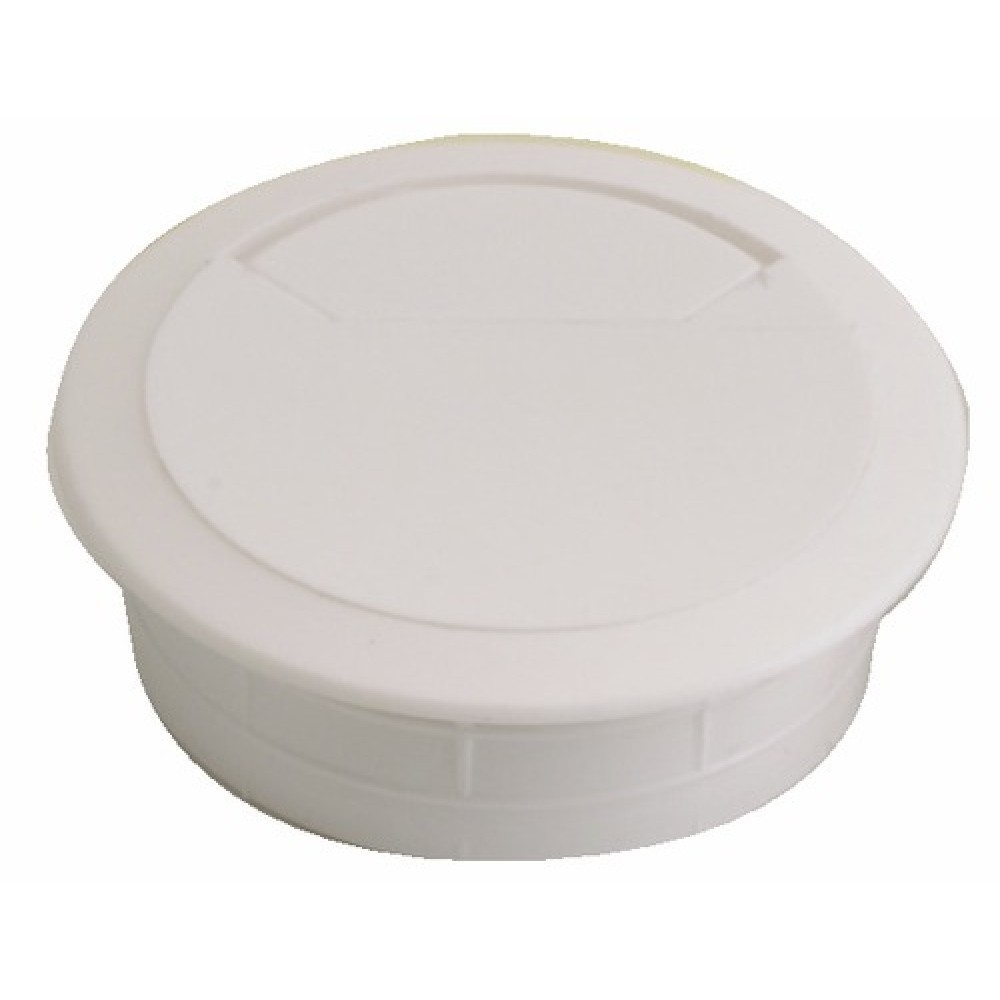 Lot De 4 Passe-Câbles Plastique Noir Pour Bureau - Diamètre 60 Mm Avec Scie Cloche - Gestion Des Fils