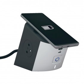 Station de charge 2x2P+T et USB-A+C avec chargeur induction - Surface LEGRAND