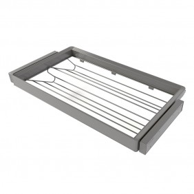 Kit range-chaussures + cadre pour armoire et dressing Quartz - titane EMUCA