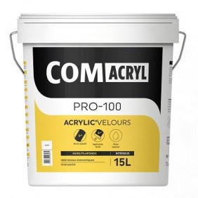 Peinture de finition velours - 15 litres - Comacryl Acryl'velours COMUS
