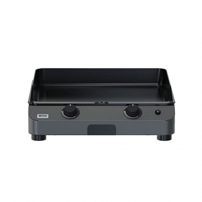 Plancha gaz 2 brûleurs 60cm Gris Cargo - Fusion 60 - Bricozor 1.jpg ENO