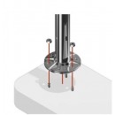 Poteau pour garde-corps - rond - diamètre 42,4 mm - inox Design Production