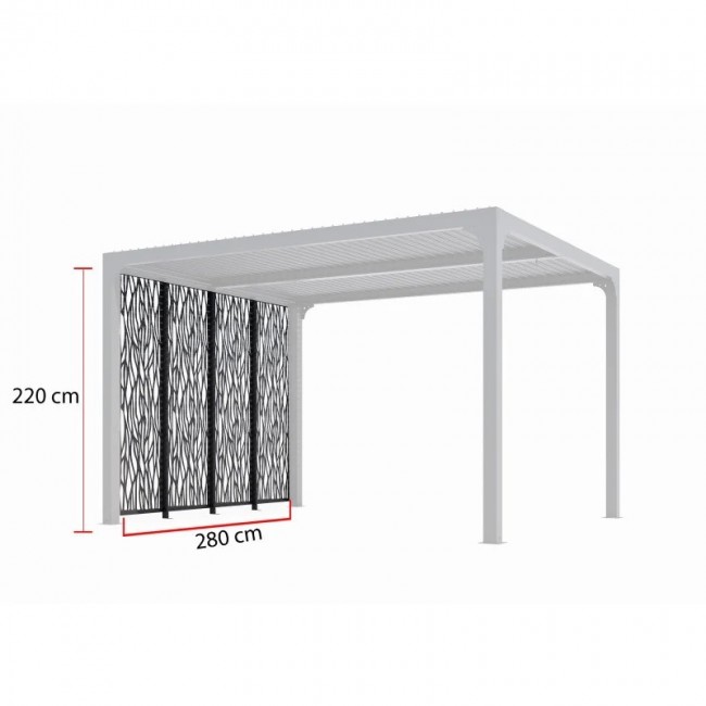 4 panneaux moucharabieh pour côté de 3 m - gris anthracite - Bricozor 1.jpeg HABRITA