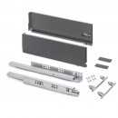 Tiroir extérieur Vertex 3D anthracite - hauteur 178 mm - charge 40 kg EMUCA