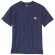 T-shirt en coton avec poche Dearborn pocket - bleu