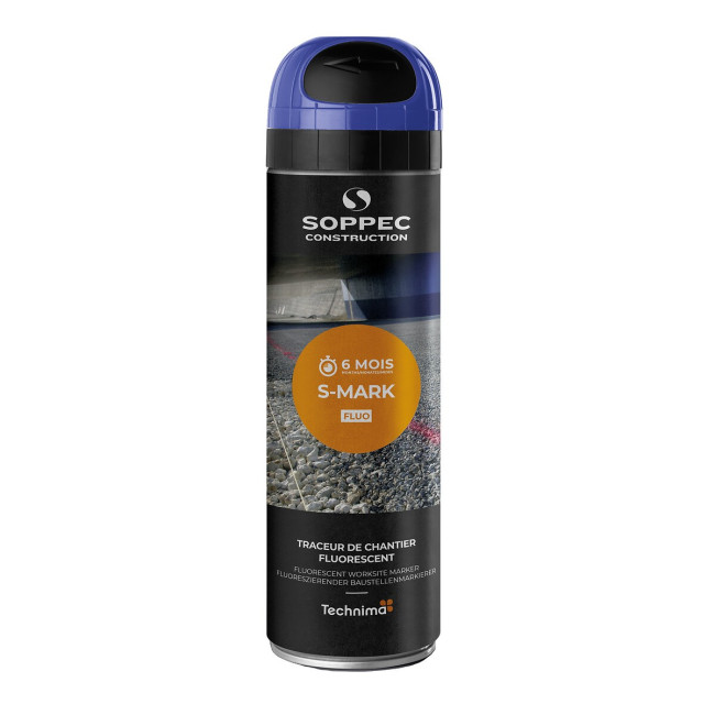 Peinture de marquage provisoire fluorescente - 3 à 6 mois - S-MARK TECHNIMA SOPPEC