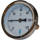 Thermomètre bimétallique à cadran - Ø 63 mm - plonge 60 mm - A45 DISTRILABO