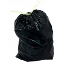 Sacs poubelle avec lien coulissant - noir - 50 litres BRICOZOR