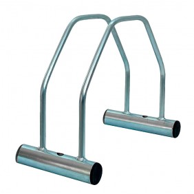 Râtelier porte-vélos modulable 1 place en acier zingué chromé VISO