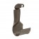 Support barre de penderie - tube de 25 mm - système suspendu - graphite