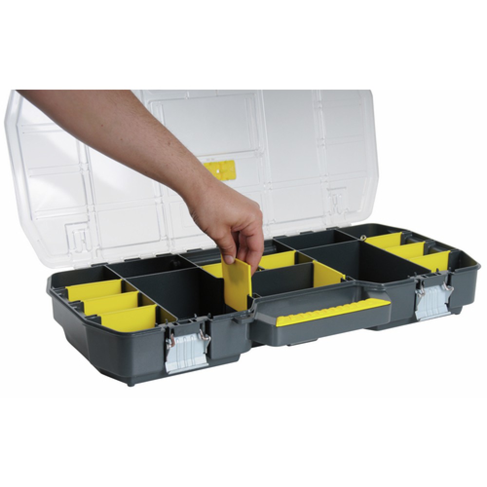 Organisateur d'outils 25,4 cm petite boîte à outils avec compartiment à  poignée Organisateur de rangement Boîte à outils de réparation de matériel  de