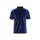 Polo de travail en coton piqué 3324 - bleu marine et bleu roi BLAKLADER