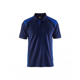 Polo de travail en coton piqué 3324 - bleu marine et bleu roi BLAKLADER