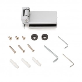 Charnière horizontale pour porte en verre 8-12 mm + garniture - 40 mm EMUCA