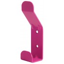 Patère double type F10555 - en acier laqué - H 140 x L 38 x P 37 mm DEVISMES