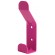 Patère double type F10555 - en acier laqué - H 140 x L 38 x P 37 mm