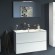 Meuble de salle de bains suspendu - Adele - 90 cm - 2 finitions